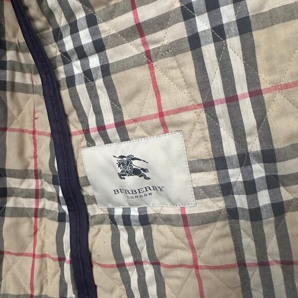 Barely worn Classic Burberry Brit Utility Jacket -- Large -- Purple - Picture 5 of 9